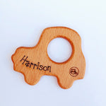 Handmade Wooden Toys - New Bubba Chew Natural Wooden Car Teether Toy