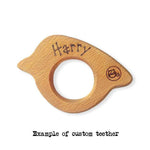 Handmade Wooden Toys - New Bubba Chew Natural Wooden Rocket Teether Toy