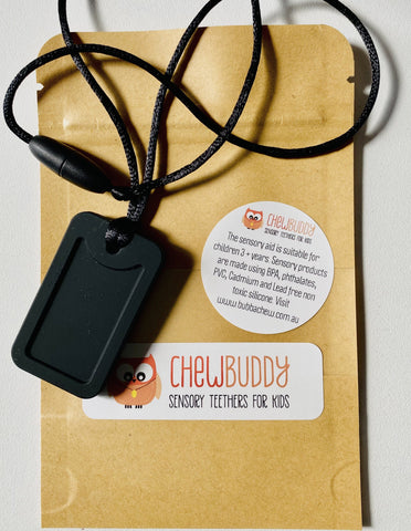 Chew Buddy oral sensory necklace - Tag Pendant