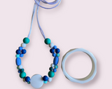 NEW! Bubba Chew - Blue bubbles Necklace