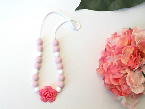 Necklace - New Charmed For Kids ~ Pink Posy